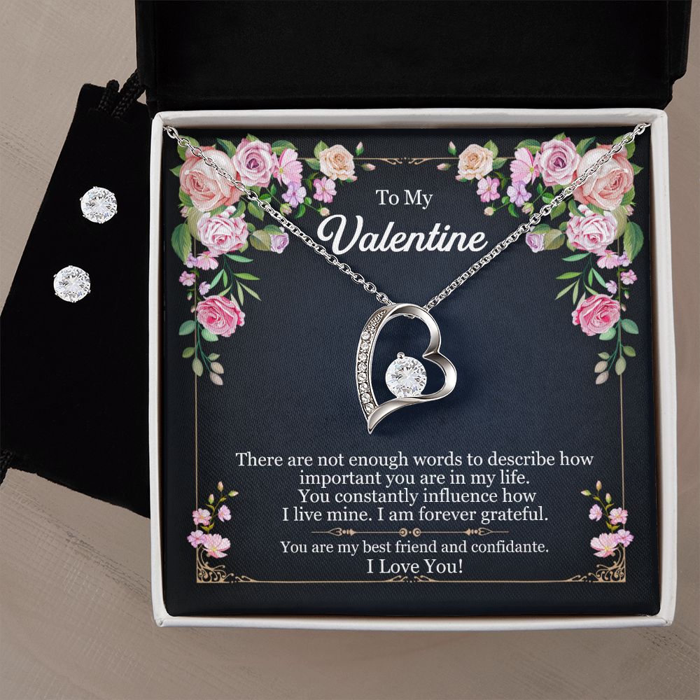 Forever my valentine earings and necklace