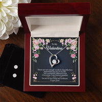 Load image into Gallery viewer, Forever my valentine earings and necklace
