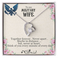 Load image into Gallery viewer, Forever Military Wife Heart
