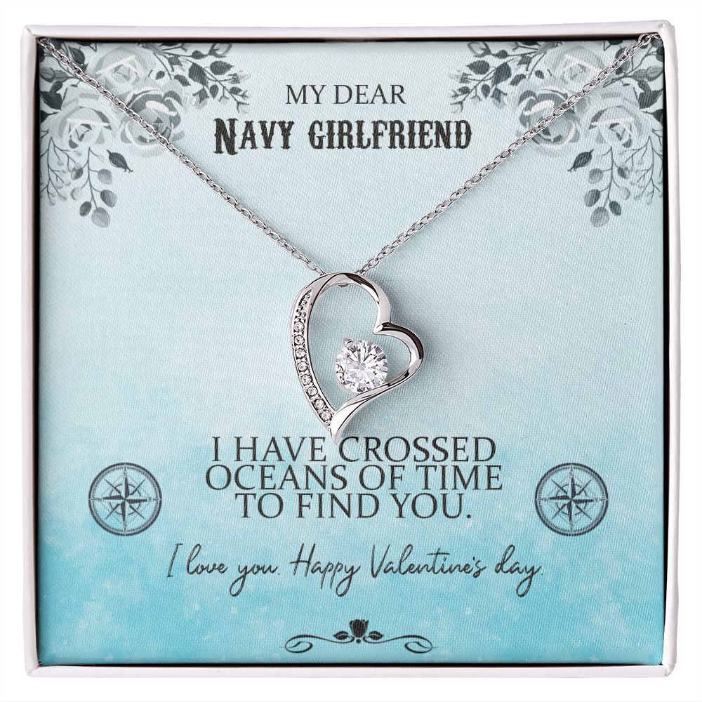 Navy girlfriend necklace store